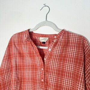 Universal Thread Rust Plaid Blouse